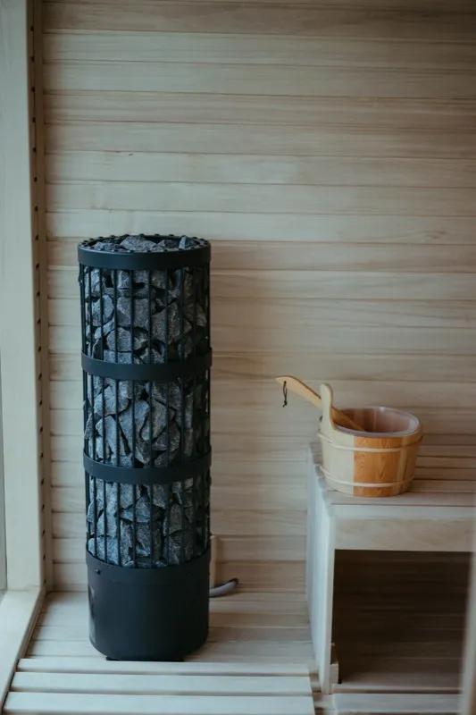 Detail saunovej pece